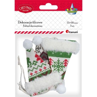 Ozdoba filcowa Craft-Fun Series zawieszki czapki Titanum (MTCR-EA561)