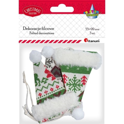 Ozdoba filcowa Craft-Fun Series zawieszki czapki Titanum (MTCR-EA561)