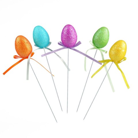 Ozdoba wielkanocna brokatowe pisanki na piku Arpex (YY1861)