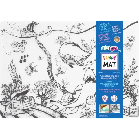 Podkład na biurko FUNNY MAT TRANSPARENT pODWODNY sfu1102 polipropylen PP [mm:] 335x480 Strigo (8681379311021)