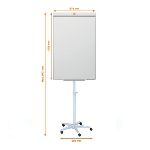 Tablica flipchart Classic Steel mobilny [mm:] 1000x675 Nobo (1902386)