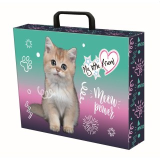 Teczka kartonowa na zatrzask My Little Friend Kitty Party A4 mix Unipap