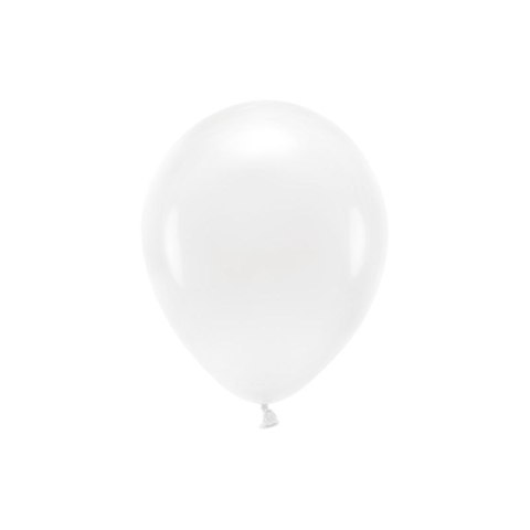 Balon gumowy Pastel Eco Balloons biały 260mm Partydeco (ECO26P-008)