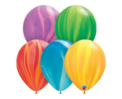 Balon gumowy pastelowe Agat wielokolorowe mix 300mm 12cal Godan (CB-1AGW)
