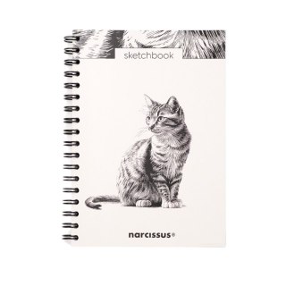 Blok artystyczny szkicownik KOT B5 120g 60k Narcissus