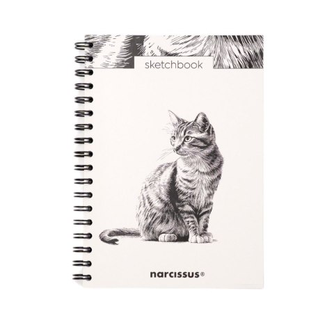 Blok artystyczny szkicownik KOT B5 120g 60k Narcissus