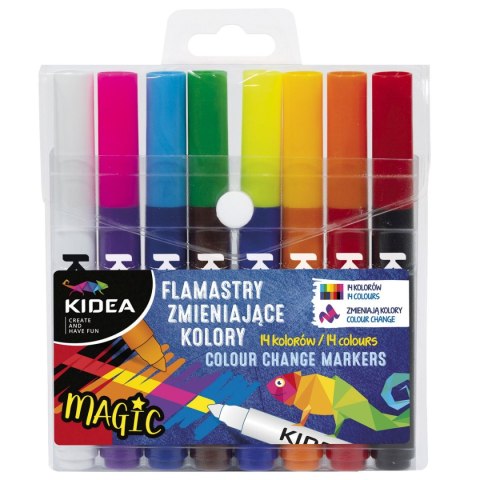 Flamaster Zmieniające kolor 8 kol. Kidea (FZKKA)