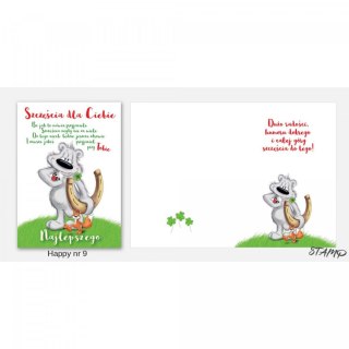 Kartka składana Happy Urodzinowy dziecięcy B6 Ev-corp (STKH-009)