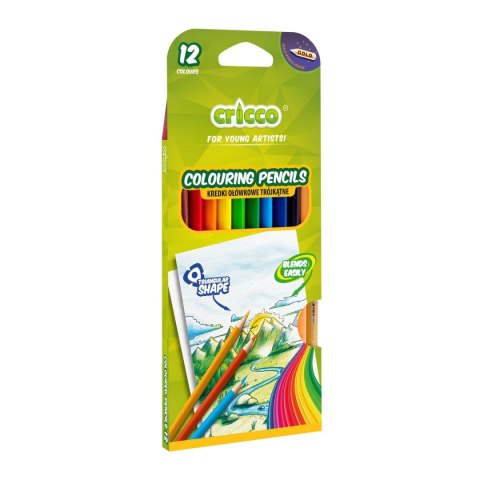 Kredki ołówkowe 12 kol. Cricco
