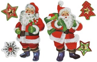 Naklejka (nalepka) Craft-Fun Series dekoracje samoprzylepne Mikołaje Titanum (19XQ18-6)