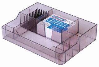 Przybornik na biurko dymny poliester Donau (7478001PL-02)