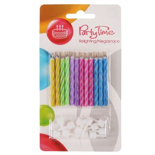 Świeczka urodzinowa niegasnące psikuski (12 szt.) Arpex (DS2011)