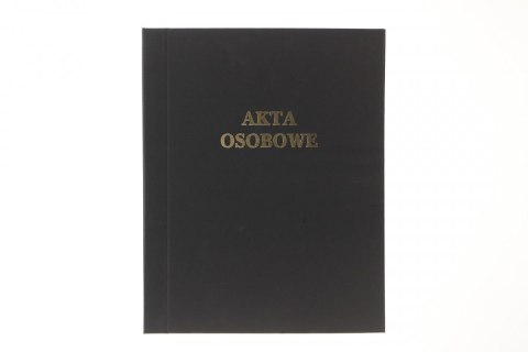 Teczka do akt osobowych sztywny grzbiet, bez treści ABCDE A4 czarny Warta (339-103)