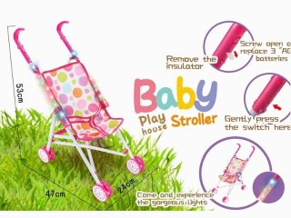 Wózek parasolka ze światłem Bigtoys (BWOZ7327)