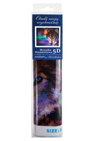 Zestaw kreatywny Diamentowa mozaika 30x40cm Wilk 2 Flamingo Line (TGD70109)