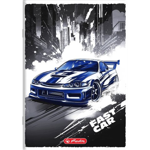 Zeszyt Fast Car A5 16k. 70g linia podwójna kolorowa Herlitz (400196834)