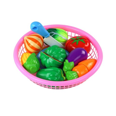 Artykuły kuchenne Zestaw Warzyw na Rzepy W Koszyczku 8 Szt Talerzyk Nóż Lean (17341)