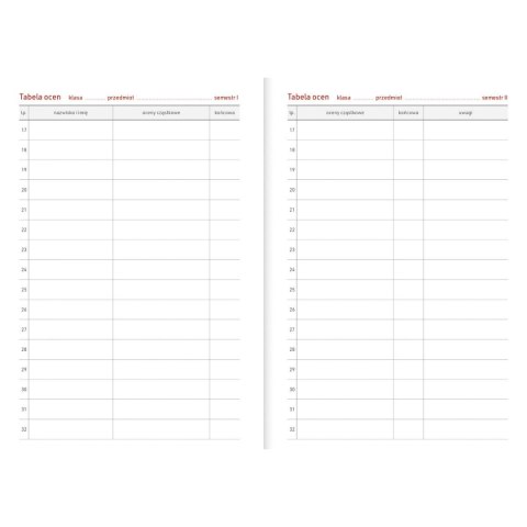 Kalendarz nauczyciela książkowy (terminarz) PCV EKO bezbarwny B6 Wydawnictwo Wokół Nas (A5TN089B)