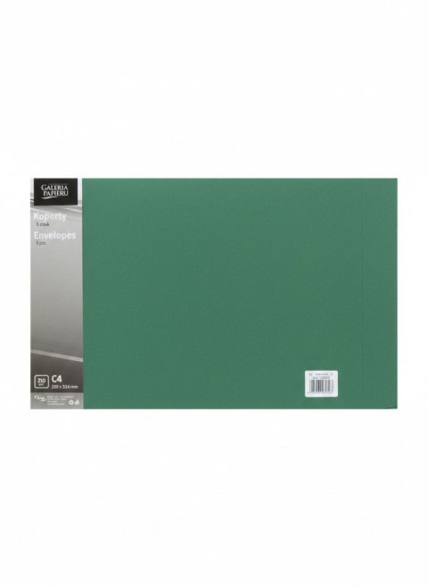 Koperta pearl zielony C4 zielony jasny Galeria Papieru (280003) 10 sztuk