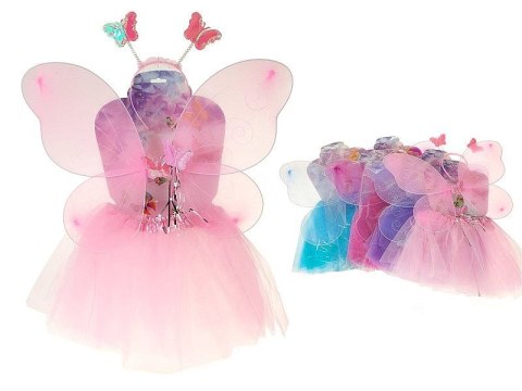 Kostium strój motylka, skrzydełka, spódniczka, opaska i różdżka Adar (601543)