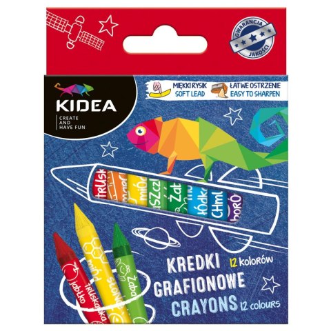 Kredki ołówkowe 12 kol. Derform (KG12KA)
