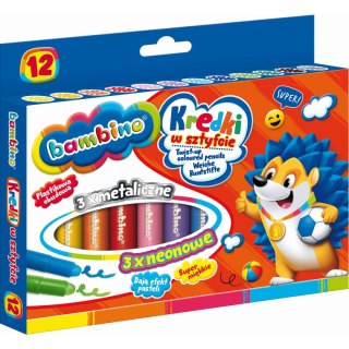Kredki świecowe Bambino 12 k 12 kol. St.Majewski