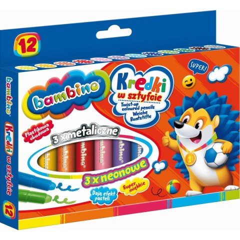 Kredki świecowe Bambino 12 k 12 kol. St.Majewski