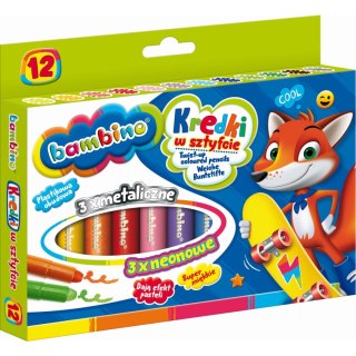 Kredki świecowe Bambino 12 k 12 kol. St.Majewski