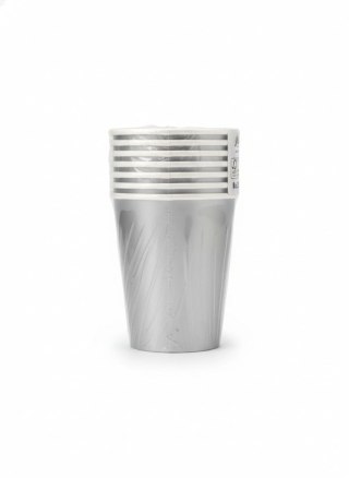Kubek jednorazowy maki Srebrne, Unicolour papier 250ml Pol-mak (KM02_OG_005500)