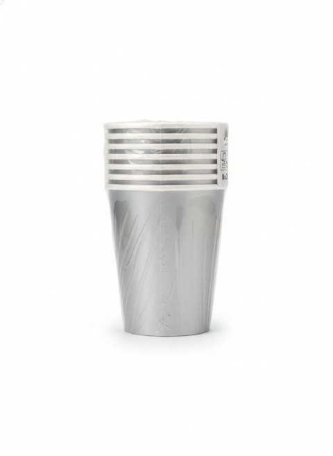 Kubek jednorazowy maki Srebrne, Unicolour papier 250ml Pol-mak (KM02_OG_005500)