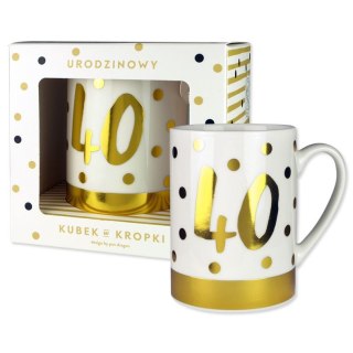 Kubek wielokrotnego użytku Kropki 40-stka Pan Dragon (5901854968339)