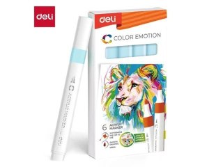 Marker specjalistyczny akrylowy wkład niebieski jasny okrągła końcówka Deli (EC193A-LIGHT BLUE)