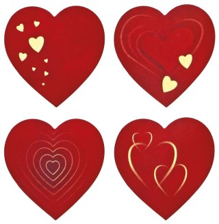 Naklejka (nalepka) Craft-Fun Series Serca Naklejki na rolce Titanum (25JT009)