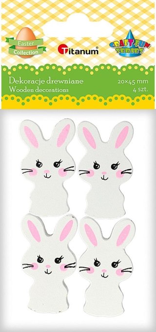 Ozdoba drewniana Craft-Fun Series zając Titanum (5018)