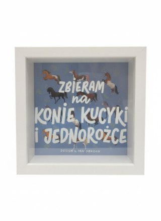 Skarbonka Konie, kucyki, drewno Pan Dragon (5907195300142)