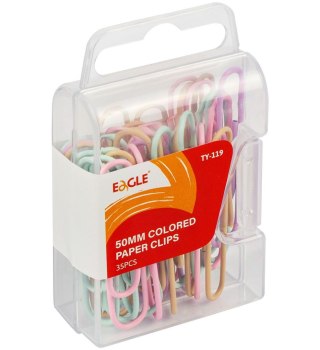 Spinacze okrągły Kolorowe Pastelowe TY-119 50mm 35 szt Eagle (110-1731)