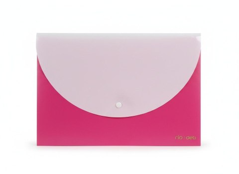 Teczka plastikowa na zatrzask RIO RÓŻOWA 693520538970 A4 różowy 180 mic. Deli (E38977_PINK)