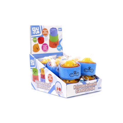 Zabawka do kąpieli Edu&Fun Kolorowe kubeczki Artyk (158414)