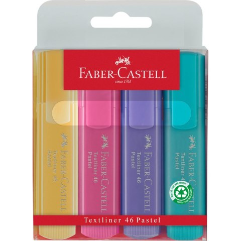Zakreślacz Pastel wkład 4 kolory Faber Castell (FC154610)