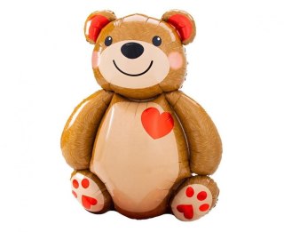 Balon foliowy Miś z serduszkiem, 48x65cm Godan (FG-TEF2)