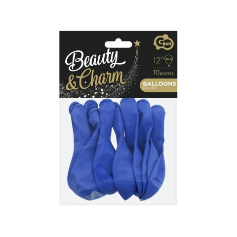 Balon gumowy Beauty&Charm 10 szt. niebieska 300mm 12cal Godan (CB-1PNI)