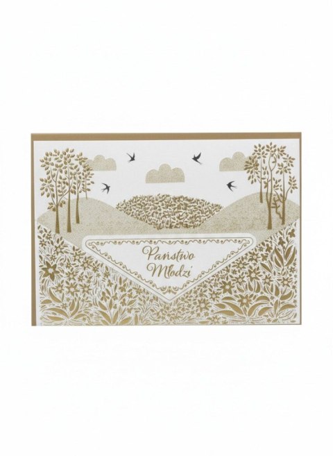 Kartka składana A5 Ślub ZŁOTA ŁAKA A5 Henry (5905701488230)