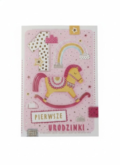 Kartka składana Karnet A5 KONIK-ROCZEK DLA dziewczynki A5 Henry (5908451983086)