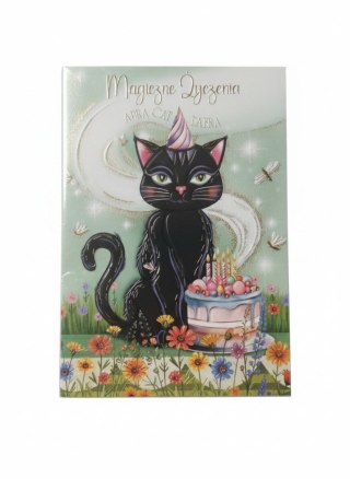 Kartka składana Karnet A5 WITCH CAT A5 Henry (5908451980979)