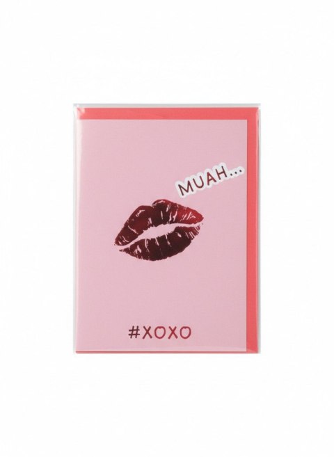 Kartka składana Karnet B6 Walentynki usta B6 Henry (5905701483181)