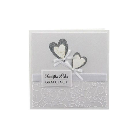 Kartka składana ślub ręcznie zdobiona kw Deco Styl