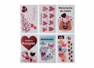Kartka składana walentynka B6 Pol-Mak (LOBK_walentynka)