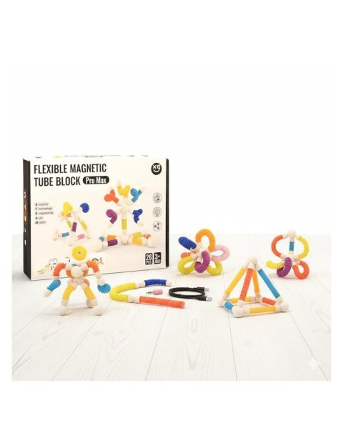 Klocki magnetyczne elastyczne tuby 26 elementów Bemag (11129)