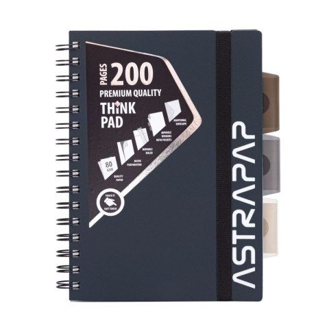 Kołozeszyt (kołonotatnik) PP A5 200k. 80g Astrapap (107023009)