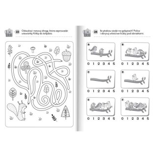 Książka dla dzieci 101 zadań. Łamigłówki dla dzieciaka do walizki i plecaka 6+ Aksjomat